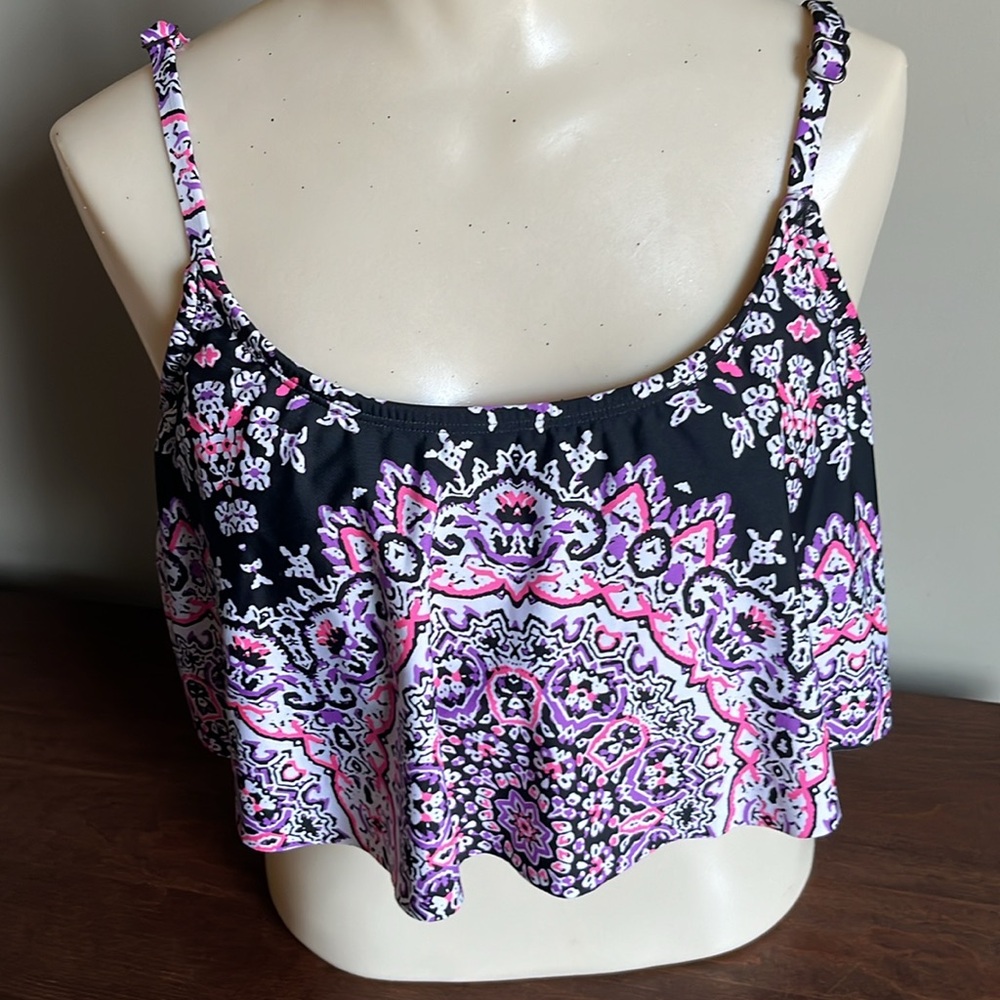 Kenneth Cole Reaction Size XL Swim Top Tankini